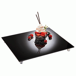 Поднос фуршетный зеркальный на ножках APS