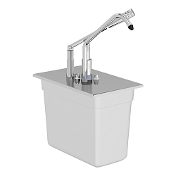 Дозатор для соусов с гастроемкостью GN 1/4х200 мм и дозированием рычагом KALANDO