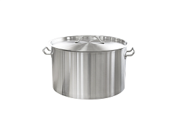 Кастрюля нержавеющая 40 л с мерной шкалой, тройное дно, индукция ROAL