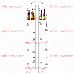 Линейка барная Metaxa 3/5 (700 мл/1 л) P.L. PROFF CUISINE (81250002)