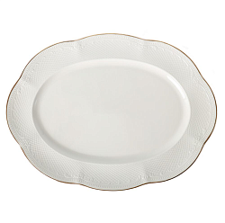 Блюдо овальное 30x22,5 см Gold Aristocrat NOBLE (313012-gold)