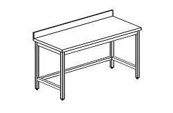 Стол производственный с бортом CHEF LINE LWT714FU APACH