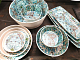 Тарелка с бортом 21x1,9 см Damask Blue пластик меламин P.L. PROFF CUISINE (JW35008-TAI)