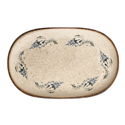 Блюдо овальное 28см Voyage Navy ID Fine