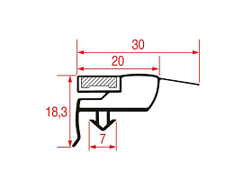 Уплотнитель изоляционный 1570х665 мм для ALPENINOX (600743)
