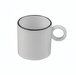 Чашка кофейная 80мл Modest Black Ring ID Fine