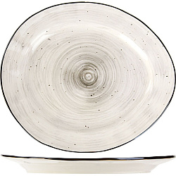 Тарелка мелкая 30х26 см фарфор «Пастораль» KUNSTWERK