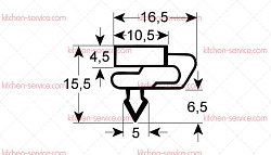 Уплотнитель изоляционный для HORECA-SELECT (GSC1336-44)