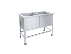 Ванна моечная 2 секции Стандарт НК ВМО2-430С304НК-М ПИЩЕВЫЕ ТЕХНОЛОГИИ