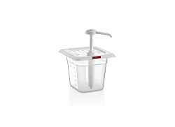 Диспенсер для соуса 170х160х145 мм 2 л. с дозатором (25 мл) красный GP /1/ GASTROPLAST
