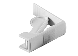 Зажим для скатерти белый с липучкой /пружина MGprof (1738)