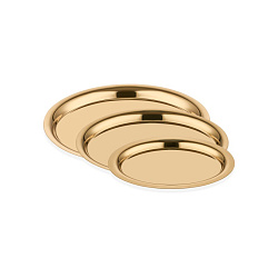 Блюдо овальное 26х19 см золото NARIN