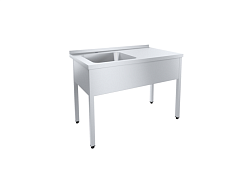 Ванна моечная Профи СРО12/7ПНТ+ВМОц1-500Л (левая) ПИЩЕВЫЕ ТЕХНОЛОГИИ