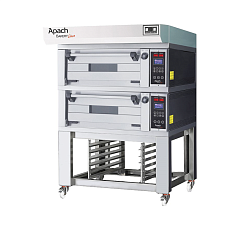 Печь для пиццы подовая BAKERY LINE E22PZS DPBI-T (с подставкой с направляющими) APACH