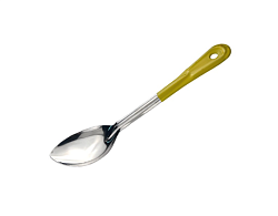 Ложка гарнирная 28,5 см, нержавеющая сталь, желтая ручка MGSTEEL