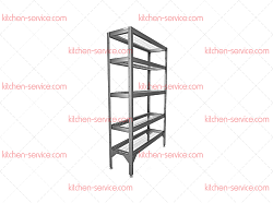 Стеллаж для тарелок СР-1,8х12/5 оцинкованный HESSEN