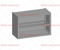 Полка навесная открытая ПНО-С-15/4 для сушки стаканов RESTOINOX
