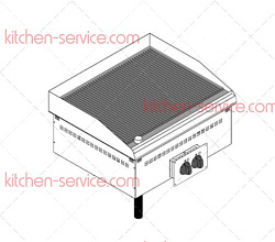 Поверхность жарочная встраиваемая DFTRR70E0 136022 TECNOINOX