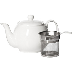 Чайник заварочный с металлическим ситом 0,5л фарфор Кунстверк KUNSTWERK