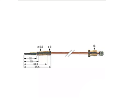 Термоэлемент M8x1 Д 600 мм для TECNOEKA (01991828700)