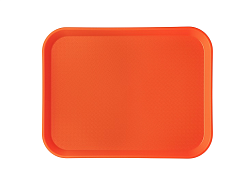 Поднос 34,5х26,5 см, оранжевый, поверхность классик (166) MGprof (1734)
