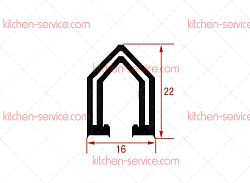 Уплотнитель дверцы для печи (5044221)