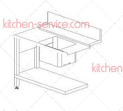 Стол для посудомоечной машины T50 SX DIHR