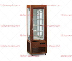 Шкаф кондитерский SALOON 350 G (темный орех) TECFRIGO