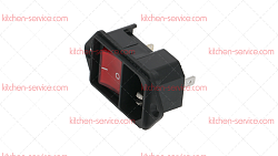 Розетка штепсельная встраиваемая приборная (551133)