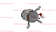 Электродвигатель VFB80 4/8 для печи (5029966)