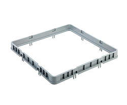 Секция дополнительная для кассеты без ячеек закрытая 500х500х75 мм серая NORMA