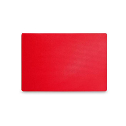 Доска разделочная 600х400х18 мм, полипропилен, красная поверхность шагрень MGprof (1713)