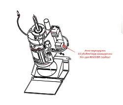 Реле перегрузки RF381800V195 для овощерезки RG-350 HALLDE (15819)