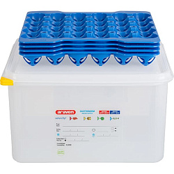 Контейнер для продуктов для яиц на 120 штук с крышкой + 4 лотка APS