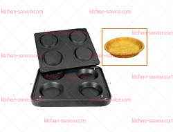 Форма для круглых тарталеток DH Tartmatic Plate 26 KOCATEQ