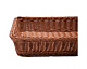 Корзина для хлеба прямоугольная 53х32х9 см коричневая полиротанг MGprof