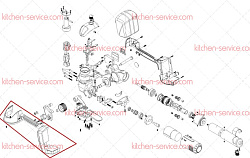 Корпус левая часть для KZ-19 HUALIAN (00-00002255)