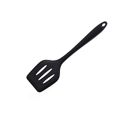 Лопатка для антипригарных поверхностей 30 см изогнутая, рабочая часть 9х8 см силикон MGprof