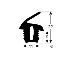 Уплотнение двери 5500 мм для PIRON (GA00015)