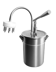 Дозатор KD027 4,5 л с многоигольной насадкой для соусов и дозированием рычагом KALANDO