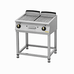 Поверхность жарочная серии LUX рифленая хромированная на открытой подставке ERO-R-KR 40/70 MONTONA