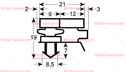 Уплотнитель изоляционный для AMITEK (R00113)