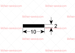 Уплотнитель 3200 мм для стекла печи (5021254)