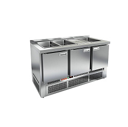 Стол холодильный для салатов без крышки SLE3-111GN HICOLD