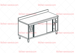 Стол тепловой c бортом CHEF LINE LHC611SH2U APACH