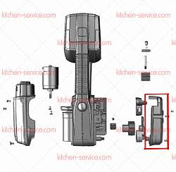 Кожух левый для KZ-13, 16 HUALIAN (00-00002105)