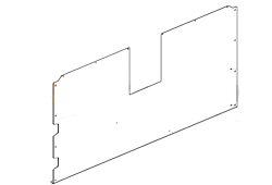 Панель задняя для XVC305 UNOX (0F1310A1)