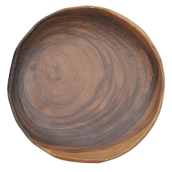 Блюдо 24,2x2,5 см круглое African Wood 2 пластик меламин P.L. PROFF CUISINE (F32010-TAI)