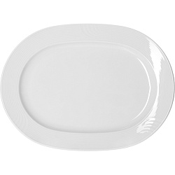 Блюдо «Карат» овальное фарфор 32,5 см белое BAUSCHER