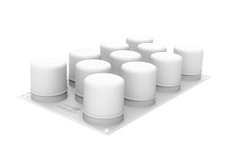 Форма для выпечки 100 мл 11 ячеек 50х55 мм Цилиндр силикон SILIKOMART